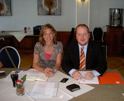 v. l.: MdB Sabine Bätzing-Lichtenthäler und Kreisvorsitzender Andreas Hundhausen